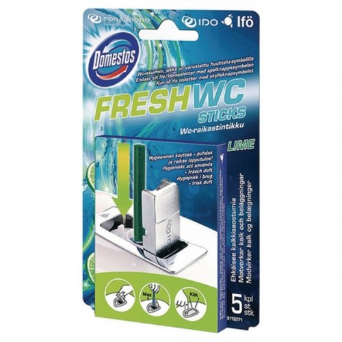 Wc-raikastintikku Domestos ocean 1 kpl=14 raikastinpakkausta 14kpl, hinta 69,40€