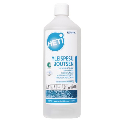 Yleispuhdistusaine Heti yleispesu joutsen hajustamaton 1l, hinta 6,89€