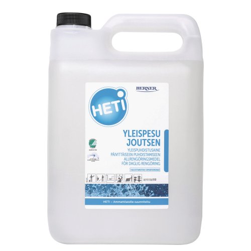 Yleispuhdistusaine Heti yleispesu joutsen hajustamaton 5l, hinta 29,87€