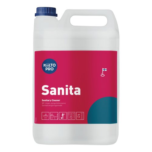 Yleispuhdistusaine Kiilto pro sanita wc-tilojen 5l, hinta 57,43€