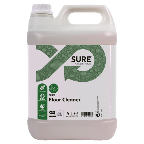 Yleispuhdistusaine Sure floor cleaner matalavaahtoinen 5l, hinta 46,89€