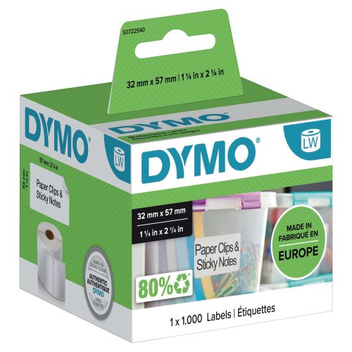 Yleistarra Nauha Dymo lw 57mm x 32mm 1000kpl, hinta 31,45€
