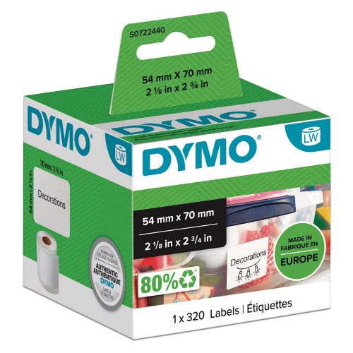 Yleistarra Nauha Dymo lw 70mm x 54mm 320kpl, hinta 28,68€
