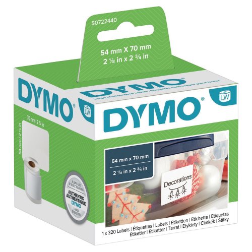 Yleistarra Nauha Dymo lw 70mm x 54mm 320kpl, hinta 27,16€
