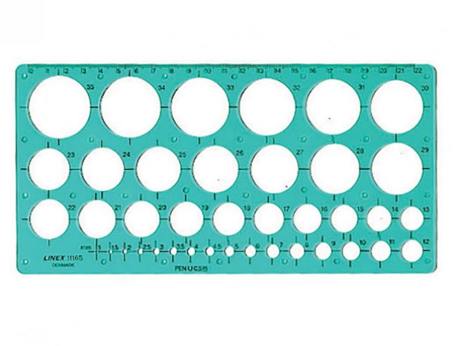 Ympyräkaavio Linex 116 College 1-35 mm, hinta 7,81€