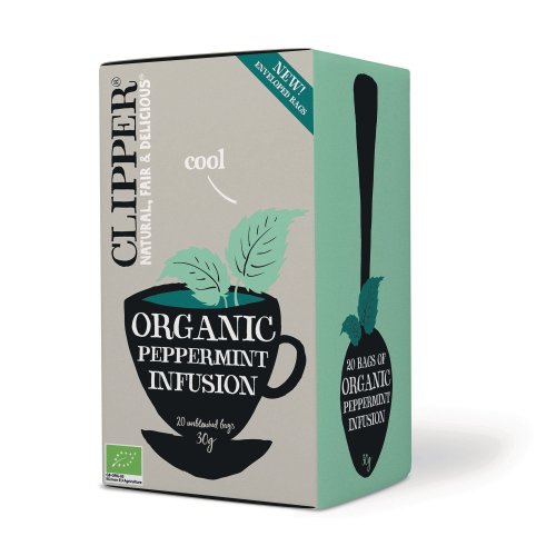 Yrttitee Clipper piparminttu luomu 20kpl, hinta 5,16€