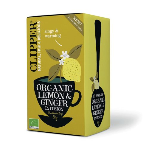 Yrttitee Clipper sitruuna inkivääri luomu 20kpl, hinta 5,92€