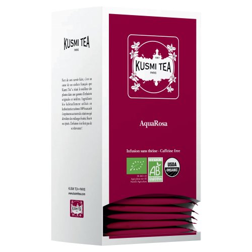 Yrttitee Kusmi luomu aquarosa 25kpl, hinta 16,33€